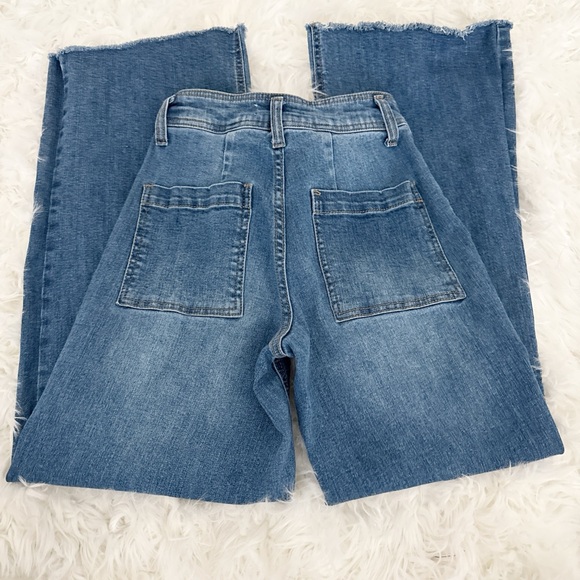 OAT New York Light Blue Wide Leg Jeans - Picture 4 of 5